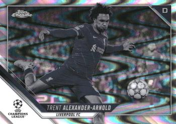2021-22 Topps Chrome UEFA Champions League - Black & White Ray Wave Refractor #99 Trent Alexander-Arnold Front
