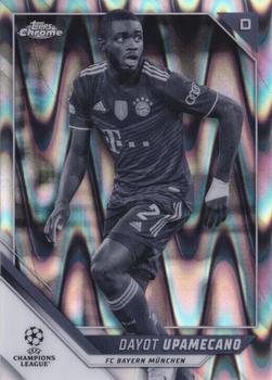 2021-22 Topps Chrome UEFA Champions League - Black & White Ray Wave Refractor #119 Dayot Upamecano Front