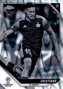 2021-22 Topps Chrome UEFA Champions League - Black & White Ray Wave Refractor #120 Cristiano Front