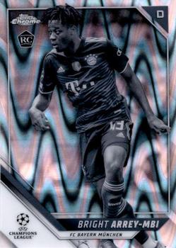 2021-22 Topps Chrome UEFA Champions League - Black & White Ray Wave Refractor #132 Bright Arrey-Mbi Front