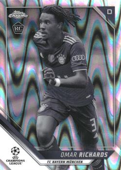 2021-22 Topps Chrome UEFA Champions League - Black & White Ray Wave Refractor #146 Omar Richards Front