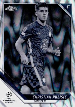 2021-22 Topps Chrome UEFA Champions League - Black & White Ray Wave Refractor #150 Christian Pulisic Front