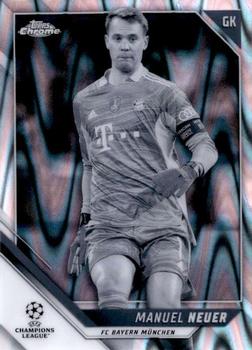 2021-22 Topps Chrome UEFA Champions League - Black & White Ray Wave Refractor #159 Manuel Neuer Front