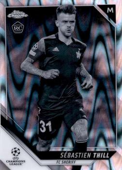 2021-22 Topps Chrome UEFA Champions League - Black & White Ray Wave Refractor #162 Sebastien Thill Front