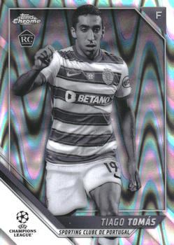 2021-22 Topps Chrome UEFA Champions League - Black & White Ray Wave Refractor #174 Tiago Tomás Front
