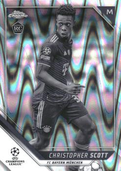 2021-22 Topps Chrome UEFA Champions League - Black & White Ray Wave Refractor #177 Christopher Scott Front