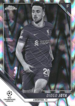2021-22 Topps Chrome UEFA Champions League - Black & White Ray Wave Refractor #180 Diogo Jota Front