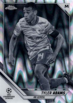 2021-22 Topps Chrome UEFA Champions League - Black & White Ray Wave Refractor #186 Tyler Adams Front