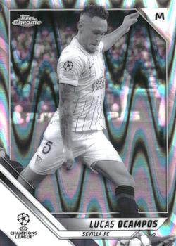 2021-22 Topps Chrome UEFA Champions League - Black & White Ray Wave Refractor #193 Lucas Ocampos Front