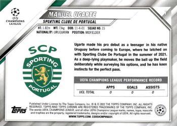 2021-22 Topps Chrome UEFA Champions League - Speckle Refractor #7 Manuel Ugarte Back