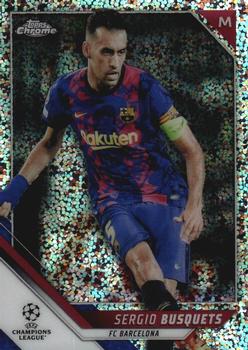2021-22 Topps Chrome UEFA Champions League - Speckle Refractor #42 Sergio Busquets Front