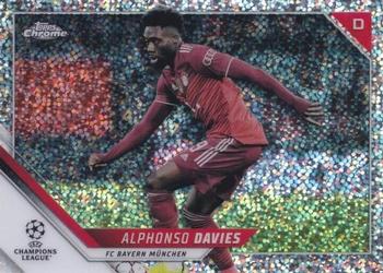 2021-22 Topps Chrome UEFA Champions League - Speckle Refractor #88 Alphonso Davies Front
