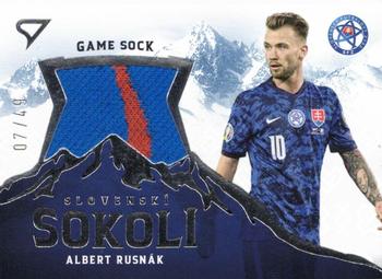 2021 SportZoo Slovenski Sokoli - Game Sock #GS15 Albert Rusnak Front