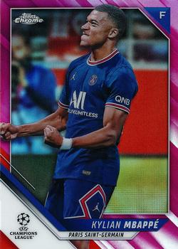 2021-22 Topps Chrome UEFA Champions League - Pink Refractor #1 Kylian Mbappé Front