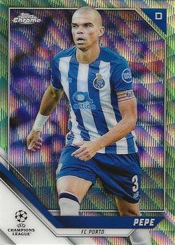 2021-22 Topps Chrome UEFA Champions League - Neon Green Wave Refractor #52 Pepê Front