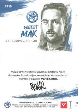 2021 SportZoo Slovenski Sokoli - Street Art Portrait Silver #SP15 Robert Mak Back