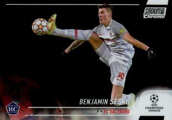 2021-22 Stadium Club Chrome UEFA Champions League #49 Benjamin Sesko Front