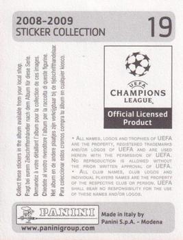 2008-09 Panini UEFA Champions League Stickers #19 Ryan Giggs Back
