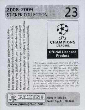 2008-09 Panini UEFA Champions League Stickers #23 Cristiano Ronaldo Back