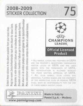 2008-09 Panini UEFA Champions League Stickers #75 Nicklas Bendtner Back