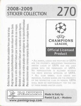 2008-09 Panini UEFA Champions League Stickers #270 Önder Turaci Back
