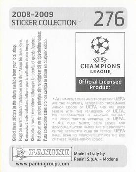 2008-09 Panini UEFA Champions League Stickers #276 Burak Yilmaz Back