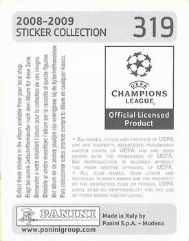 2008-09 Panini UEFA Champions League Stickers #319 Olof Mellberg Back