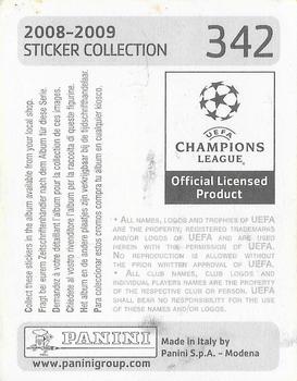 2008-09 Panini UEFA Champions League Stickers #342 Lucas Leiva Back