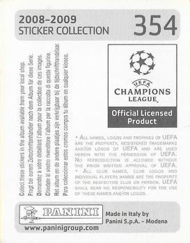 2008-09 Panini UEFA Champions League Stickers #354 Anthony Reveillere Back