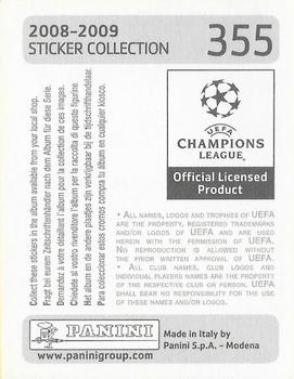 2008-09 Panini UEFA Champions League Stickers #355 Fabio Grosso Back