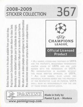 2008-09 Panini UEFA Champions League Stickers #367 Steve Mandanda Back