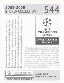 2008-09 Panini UEFA Champions League Stickers #544 Anatoliy Tymoshchuk Back