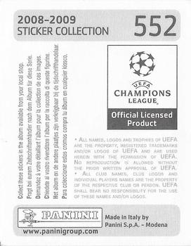 2008-09 Panini UEFA Champions League Stickers #552 Alejandro Dominguez Back