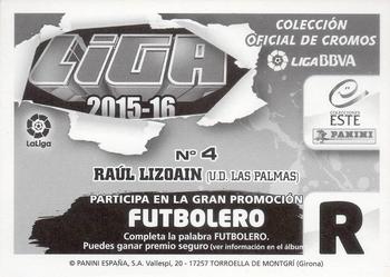 2015-16 ESTE Spanish Liga #304 Raúl Lizoain Back
