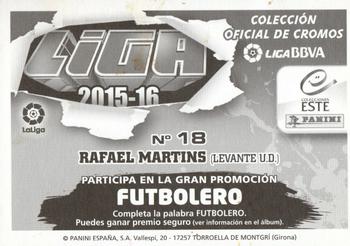 2015-16 ESTE Spanish Liga #348 Rafael Martins Back