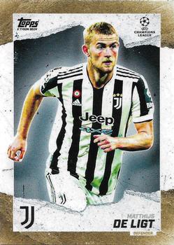 2021-22 Topps Gold X Tyson Beck UEFA Champions League #NNO Matthijs de Ligt Front