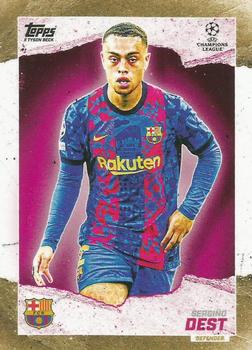 2021-22 Topps Gold X Tyson Beck UEFA Champions League #NNO Sergino Dest Front