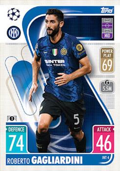 2021-22 Topps Match Attax Champions & Europa League - Italy Update #INT4 Roberto Gagliardini Front