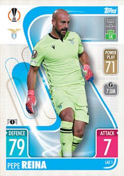 2021-22 Topps Match Attax Champions & Europa League - Italy Update #LAZ1 Pepe Reina Front