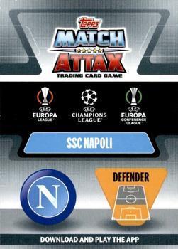 2021-22 Topps Match Attax Champions & Europa League - Italy Update #NAP3 Kostas Manolas Back