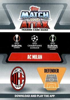 2021-22 Topps Match Attax Champions & Europa League - Italy Update #ACM1 Alessandro Florenzi Back