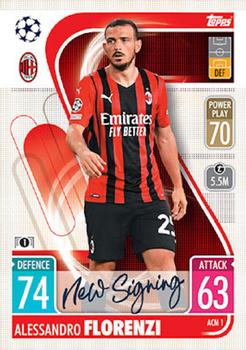 2021-22 Topps Match Attax Champions & Europa League - Italy Update #ACM1 Alessandro Florenzi Front