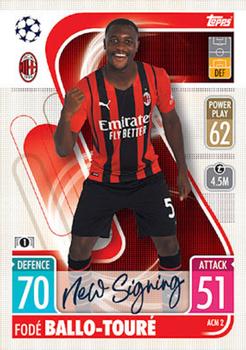 2021-22 Topps Match Attax Champions & Europa League - Italy Update #ACM2 Fode Ballo-Toure Front