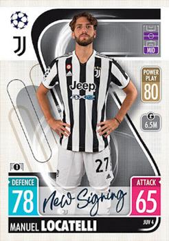 2021-22 Topps Match Attax Champions & Europa League - Italy Update #JUV4 Manuel Locatelli Front