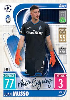 2021-22 Topps Match Attax Champions & Europa League - Italy Update #ATA1 Juan Musso Front
