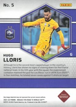 2021-22 Panini Mosaic Road to FIFA World Cup #5 Hugo Lloris Back