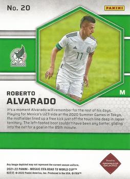 2021-22 Panini Mosaic Road to FIFA World Cup #20 Roberto Alvarado Back
