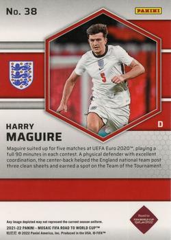 2021-22 Panini Mosaic Road to FIFA World Cup #38 Harry Maguire Back