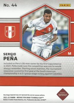 2021-22 Panini Mosaic Road to FIFA World Cup #44 Sergio Pena Back