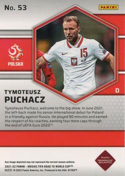 2021-22 Panini Mosaic Road to FIFA World Cup #53 Tymoteusz Puchacz Back